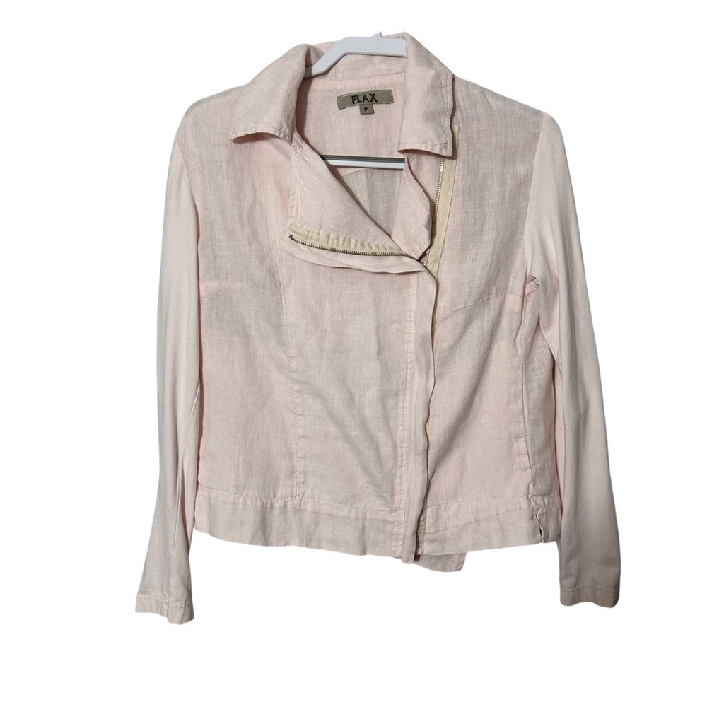 FLAX Linen Moto Jacket
